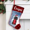 NAZENTI Personalized Poodle Christmas Stocking, Custom Dog Name Stocking, Christmas Family Gifts view 1