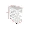 CKKNILV Storage Cart Kitchen Cart Kitchen Rack Multi-Layer Storage Stand with 3 Slide-Out Mesh Baskets Wheel Trolley Household Multi-Function Storage Trolley Cart view 2