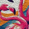 HIGOTIT Flamingo Bedding Set, Pink Floral Quilt Bedspread, Soft Lightweight Microfiber Summer Quilt, Tropical Pattern, Gifts for Flamingo Lovers (FLA-DS02) view 2