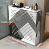 Snaweo Radiator Cover, Heating Cabinet Shelf, Modern Radiator Cover Grill Shelf Cabinet, Vented Safety Steam Decorative Radiator Cover, Hide Cluttered Pipes, Living Room Furniture(L80xH70xW20cm) view 2