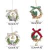NIHUIFA Christmas Wreath Decoration for Window Display Create Festive Atmospheres with Exquisite Craftsmanship for Holiday view 3