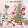 SINKSONS Personalized Christmas Stockings - 18" - Custom Embroidered Name & 3D Gnomes - Exquisite Stockings for Family Stairs, Fireplace Hanging Xmas Home Decor (4 pcs) view 4