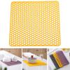 Boxonly Silicone Dish Drying Mat for Versatile Use - Heat-Resistant, Eco-Friendly and Easy to Clean Mat for Kitchen Counter, Sink or Drawer Liner - 10.4" (26.5 CM), Yellow view 1