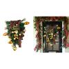 Christmas Wreath For Front Door Christmas Decorations Artificial Burlap Bownkot Winter Garlands For Party Home Wall view 2