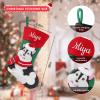 SINKSONS Custom Cat Dog Christmas Stockings  Personalized Embroidered Name Xmas Stockings  Unique Bone Shape Stockings for Pets, A Perfect Addition to Christmas Decorations (4 pcs) view 3