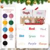 Custom Christmas Stockings - Personalized Embroidered 18" Stockings Featuring Santa and Mrs. Claus 3D Plush Characters - Ideal Fireplace Hanging Stockings for Family Christmas Decorations (3 pcs) view 3