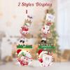 Custom Christmas Stockings - Personalized Embroidered 18" Stockings Featuring Santa and Mrs. Claus 3D Plush Characters - Ideal Fireplace Hanging Stockings for Family Christmas Decorations (3 pcs) view 4