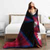 Silk Style Flag of Nepal Throw Blanket 40"x30" Soft Cozy Flannel Blanket for Couch Bed view 4