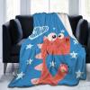 Cute Cartoon Dinosaur Throw Blanket 80"x60" Soft Cozy Flannel Blanket for Couch Bed view 1