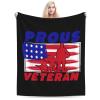 American Independence Day Throw Blanket 40"x30" Soft Cozy Flannel Blanket for Couch Bed view 2