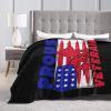 American Independence Day Throw Blanket 40"x30" Soft Cozy Flannel Blanket for Couch Bed view 3