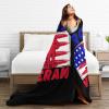 American Independence Day Throw Blanket 40"x30" Soft Cozy Flannel Blanket for Couch Bed view 4