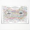 The Healing Web Holistic Health Map Canvas Print - A Guide to Natural and Allopathic Remedies Poster for Home Decor (60x90cm-Unframed) view 1
