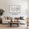 The Healing Web Holistic Health Map Canvas Print - A Guide to Natural and Allopathic Remedies Poster for Home Decor (60x90cm-Unframed) view 3