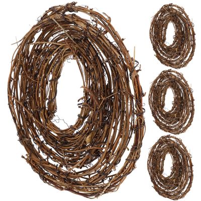OHPHCALL 4pcs Xmas Rattan Garland Decoration Christmas Grapevine Vine for Mantle Fireplace Stairs Table Wall and Door for Holiday Celebrations and Festive Decor