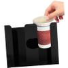 BRIGHTFUFU 1pc Paper Cup Holder for Countertop Black Disposable Cup Organizer Smooth Edges for Coffee Bars Cafeterias Offices and Homes Storage view 4
