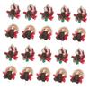 WHAMVOX 20pcs Christmas Cake Topper Festive Holiday Decor for Baking Bouquets and Party Supplies for Weddings and Christmas Celebrations view 1