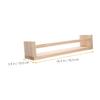 ULDIGI 2pcs Wall-Mounted Wooden Storage Shelves Organizer for Bathroom Kitchen and Living Room Sturdy Wooden Design for Wall Decor and Efficient Space Utilization view 2
