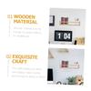 ULDIGI 2pcs Wall-Mounted Wooden Storage Shelves Organizer for Bathroom Kitchen and Living Room Sturdy Wooden Design for Wall Decor and Efficient Space Utilization view 4