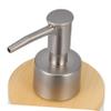 PRETYZOOM Vanity Countertop Accessories Ceramic Bamboo Set Toothbrush Holder Soap Dispenser Lotion Bottle view 2