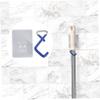 GRIRIW 5pcs Wall-Mounted Mop Hooks Broom Hanger Clip Detachable Head Rack Microfiber Mop Holder Wall Mounted Organizer for Home view 3