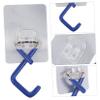 GRIRIW 5pcs Wall-Mounted Mop Hooks Broom Hanger Clip Detachable Head Rack Microfiber Mop Holder Wall Mounted Organizer for Home view 4