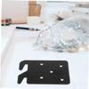 JEWEDECO 4pcs Iron Bed Rail Brackets Bed Frame Hardware Rail Hooks Strong Easy Installation view 3