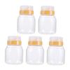 HONMEET 5pcs Home Honey Bottles Honey Containers for Kitchen Camping Easy to Carry and Clean Food Storage Jars view 1