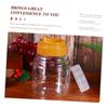 HONMEET 5pcs Home Honey Bottles Honey Containers for Kitchen Camping Easy to Carry and Clean Food Storage Jars view 2