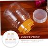 HONMEET 5pcs Home Honey Bottles Honey Containers for Kitchen Camping Easy to Carry and Clean Food Storage Jars view 3