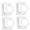 Cabilock 8pcs No-Drill Curtain Rod Holders Rotary Brackets for Easy Installation Versatile Hooks for Shower Curtains Towel Rods and Home Decor view 3