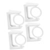 Cabilock 8pcs No-Drill Curtain Rod Holders Rotary Brackets for Easy Installation Versatile Hooks for Shower Curtains Towel Rods and Home Decor view 4