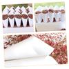 MERRYHAPY 60pcs Kraft Paper Petal Cones for Wedding Confetti Party Decorations and Flower Holders for Bouquets Candies and Confetti Fillings view 2