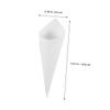 MERRYHAPY 60pcs Kraft Paper Petal Cones for Wedding Confetti Party Decorations and Flower Holders for Bouquets Candies and Confetti Fillings view 3