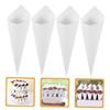 MERRYHAPY 60pcs Kraft Paper Petal Cones for Wedding Confetti Party Decorations and Flower Holders for Bouquets Candies and Confetti Fillings view 4