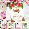 Personalized Poinsettia Unicorn Christmas Invitations Custom Holiday Invite Cards 50 Pack 5x7 Birthday Party Cards With Envelopes - Unique Customized for the Holidays view 2
