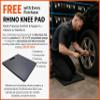 Rhino Mats, Rhino Hide Anti Fatigue Floor Mat, Commercial Grade Kitchen Mat, Standing Desk Mat, Office, Garage, Standing Comfort. (Blue, 3' x 8' x 7/8") view 3