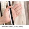 Garment Covers for Clothes Rack/Closet/Hanging Clothes, Garment Bags with Clear Window and Zipper for Closet, for Dry Cleaner, Home Storage(Green,100cm/39in) view 3