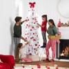 Best Choice Products White Pencil Christmas Tree 9ft Unlit Slim Decoration Without Lights, Skinny Premium Holiday Decor, Metal Stand, Easy Assembly view 3