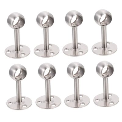 ORFOFE 8pcs Closet Rod Support Brackets Ceiling Mount Brackets for Curtain Rods Heavy Duty Multi-Purpose Style Strength