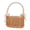 VILLFUL Sturdy Rattan Woven Storage Basket Decorative Flower Container Photo Props for Wedding Decor view 1