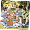 VILLFUL Sturdy Rattan Woven Storage Basket Decorative Flower Container Photo Props for Wedding Decor view 3