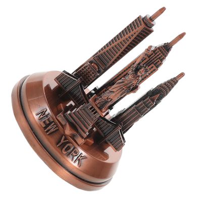 OSOLADY York City Metal Landmark Model Decorative Sculpture for Vintage Cabin Ornament for Desk Display and Souvenir Collectors