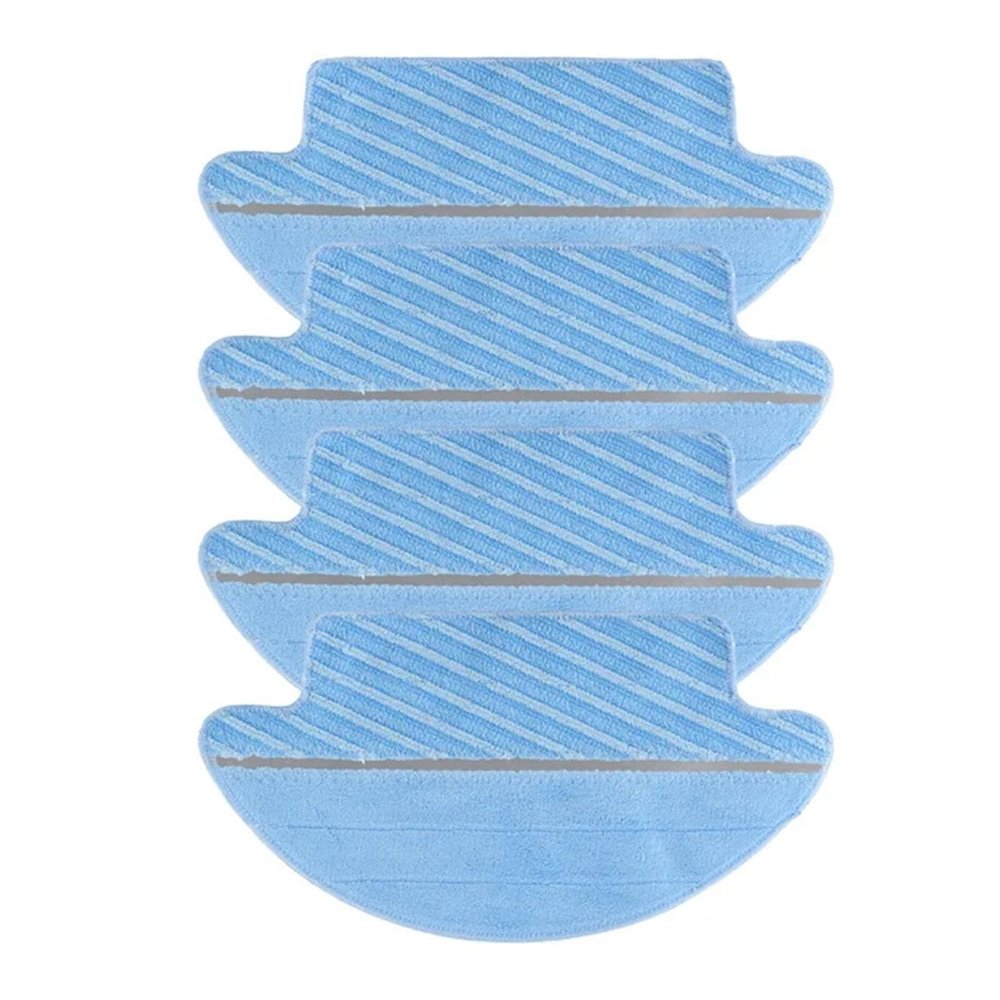 PonpEd Compatible for EVERYBOT 3i4/10* Mop ClothsRobot Vacuum Cleaner Spare PartsHousehold Cleaning Tools Replacement Rags Mop Accessory(4pcs Mop Cloth)