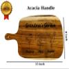 Personalize Charcuterie Board for Christmas Gifts, Laser Engraved Cutting Board, Birth flower Gifts for Grandma, Mom (Bamboo) view 3