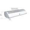 JTPMYFT White Commercial air Curtain with Enhanced air Volume, Silent and Energy-Saving Remote Control Operation(180cm(71inch)) view 2