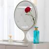 XOBRJQZ Elegant Modern Makeup Vanity Desk with Mirror, Small Dressing Table for Bedroom, Makeup Table with 2 Drawers view 3