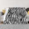 RLDOBOFE Throw Blanket Reversible Plush Blanket 60"x50" Zebra Print Blankets Flannel Warm Cozy Throws for Sofa Farmhouse Decor Lightweight Throw for Couch Bed All Seasons view 1
