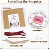 2 Pcs Thick Thighs Sister Ornaments for Christmas Tree, Big Sis Ornament 2024, Funny Sister Gifts, Fun Keepsake, Love You Sis, BFF Gifts for Women view 4