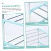 SOESFOUFU Shoe Rack Storage Organizer 4 Tier Home Shoes Holder Space-Saving Easy to Clean Stainless Steel Plastic view 2